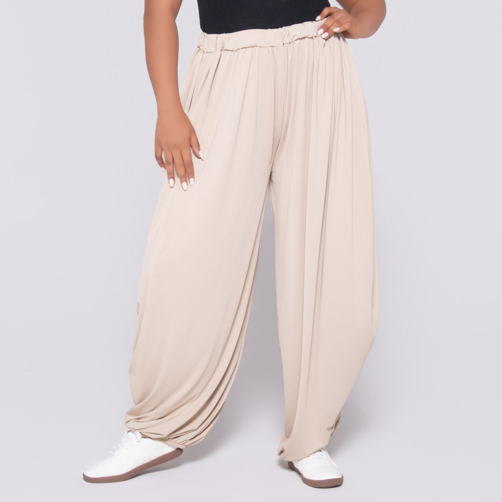Stone Polyamide Pants