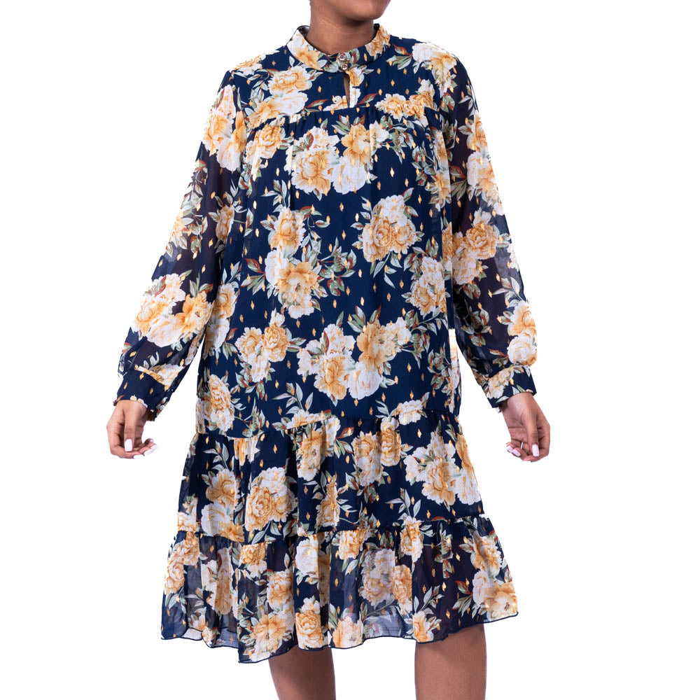 Printed Chiffon Dress