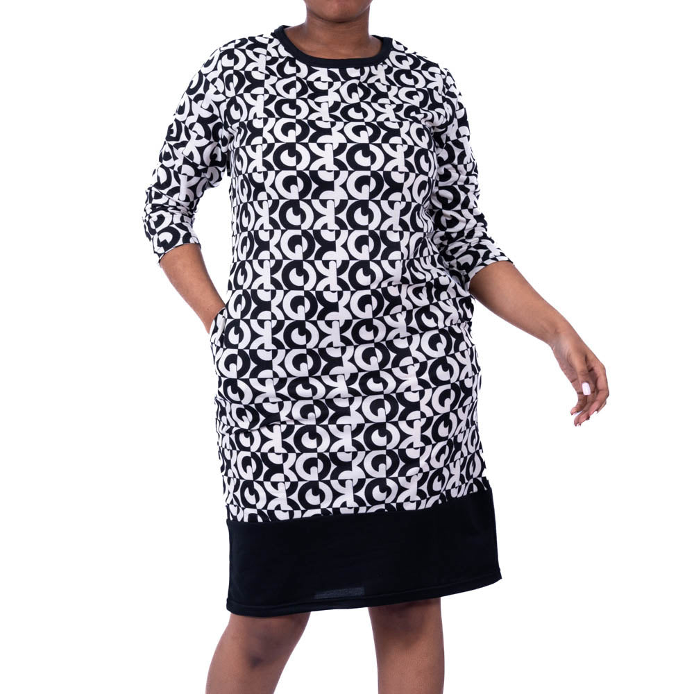 Printed Poly Terry Tunic