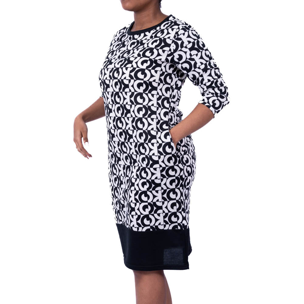 Printed Poly Terry Tunic