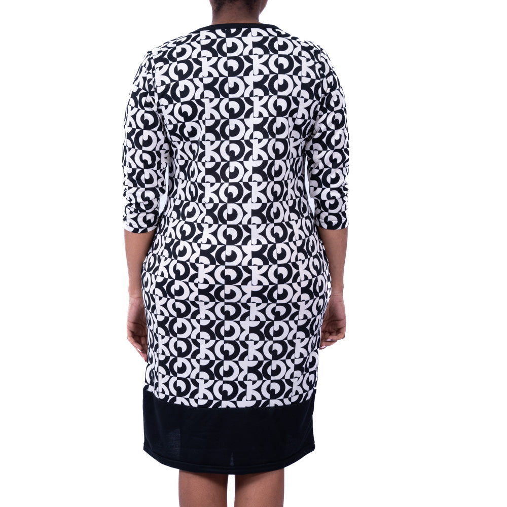 Printed Poly Terry Tunic