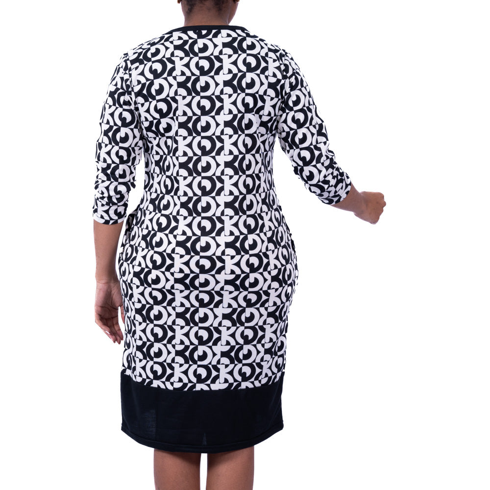 Printed Poly Terry Tunic