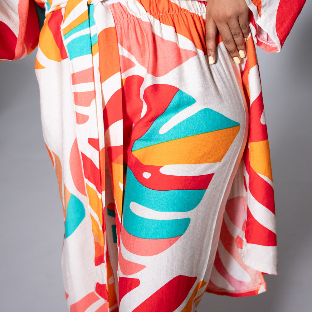 Terracotta Printed Pants
