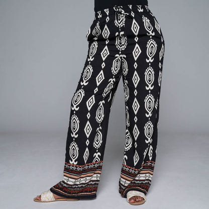 Border Print  Pants