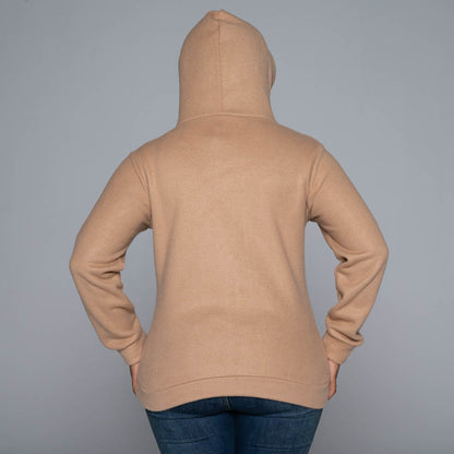 Camel Polar Fleece Hooded Top