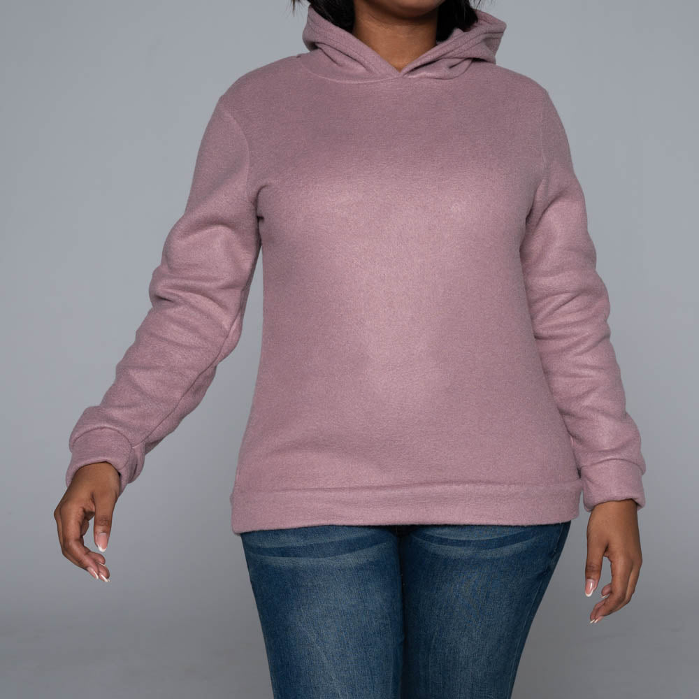 Mink Polar Fleece Hooded Top