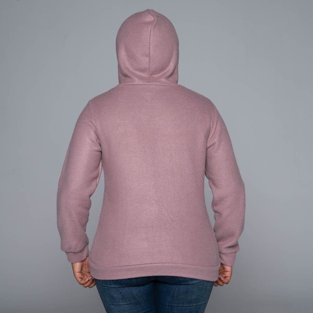 Mink Polar Fleece Hooded Top