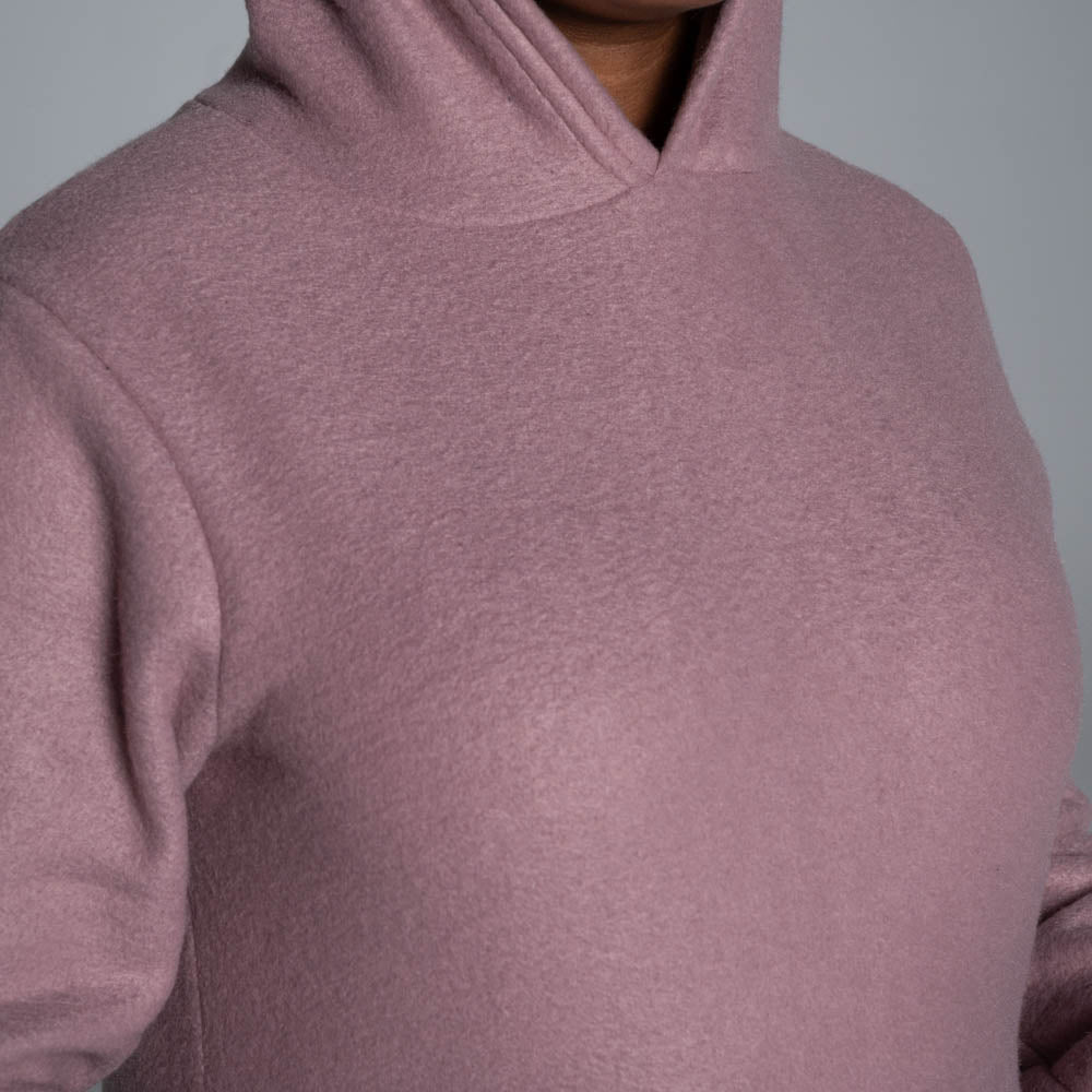 Mink Polar Fleece Hooded Top