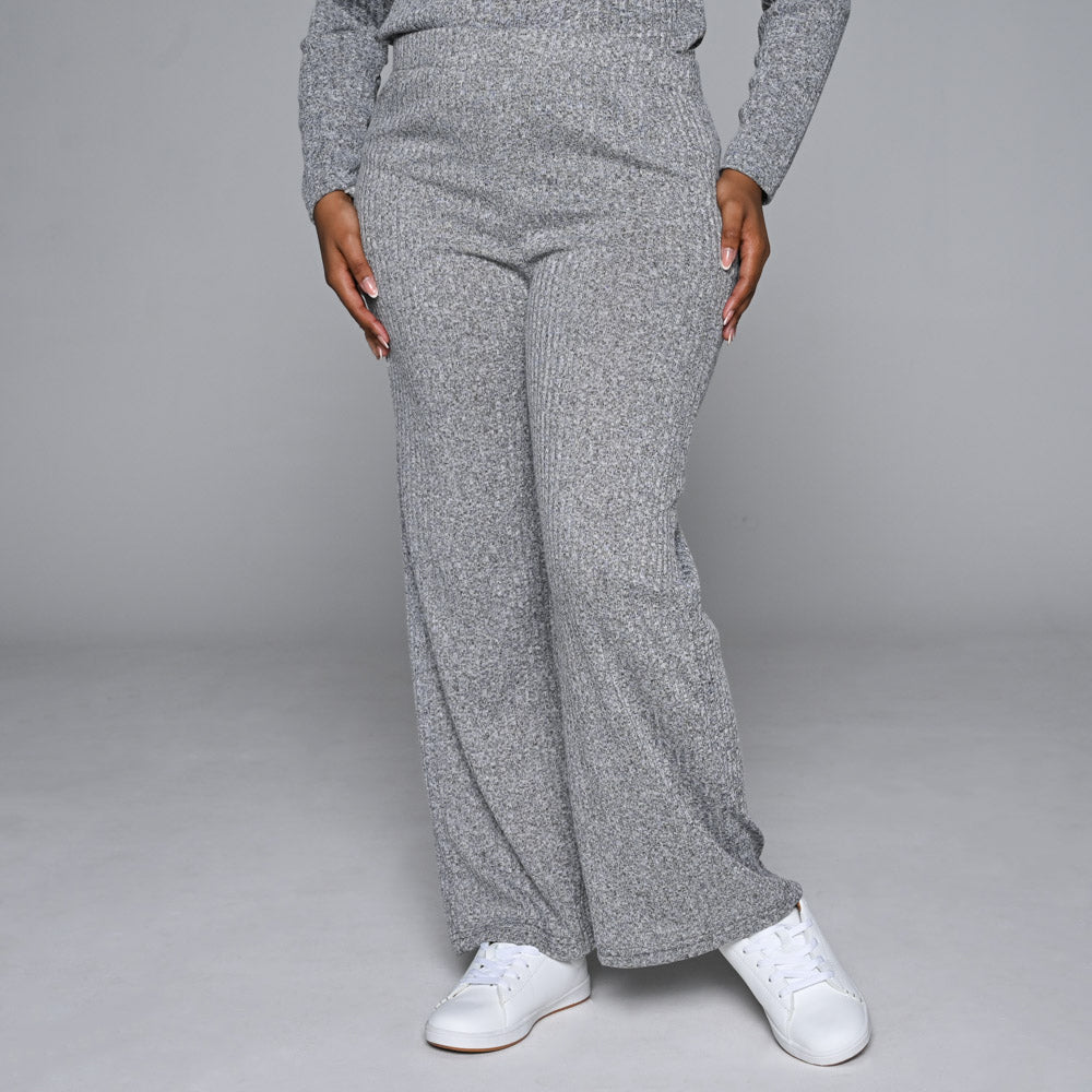 Grey Rib Pants