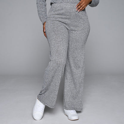 Grey Rib Pants
