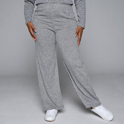 Grey Rib Pants