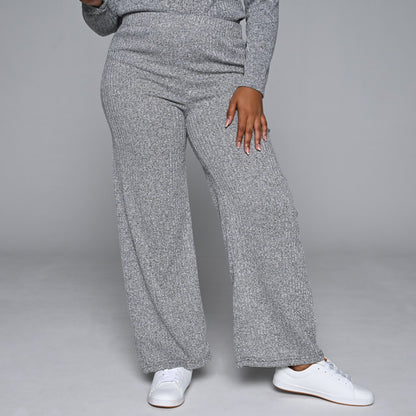 Grey Rib Pants