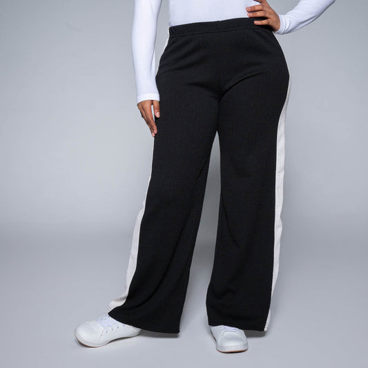 Black Striped Pants