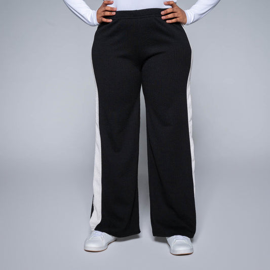 Black Striped Pants