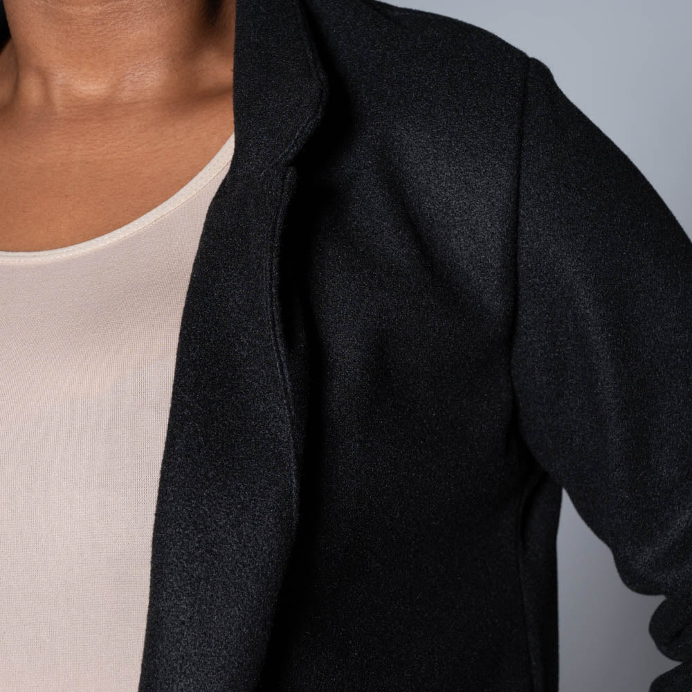 Black Melton Jacket