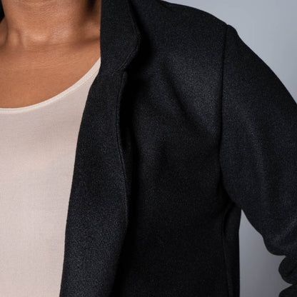 Black Melton Jacket
