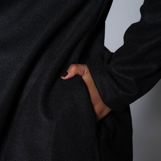 Black Melton Jacket