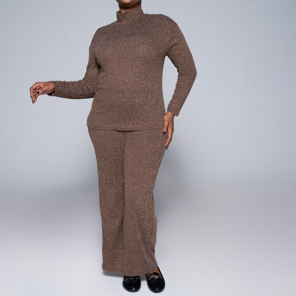 Brown Rib Pants