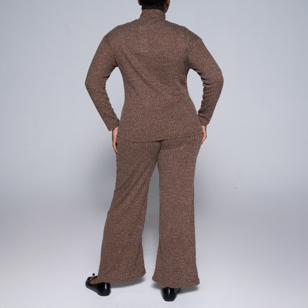 Brown Rib Pants