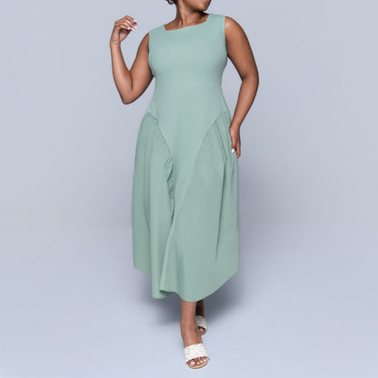 Sage Sleeveless Dress