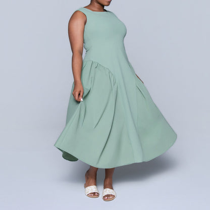 Sage Sleeveless Dress