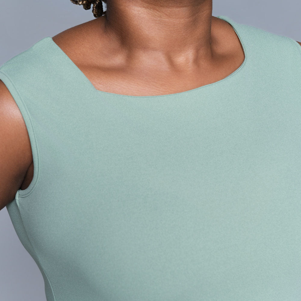 Sage Sleeveless Dress