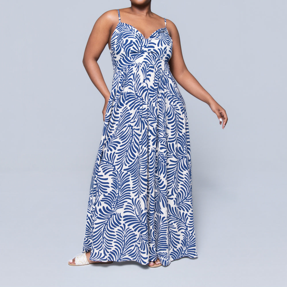Strappy Printed Dress