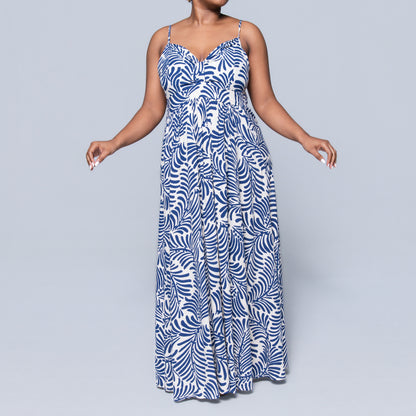 Strappy Printed Dress