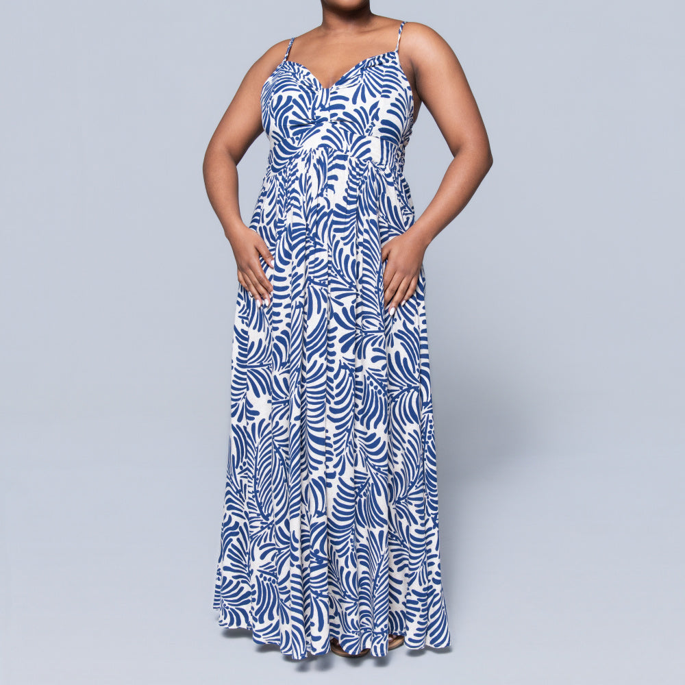 Strappy Printed Dress