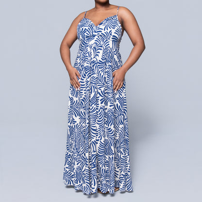 Strappy Printed Dress