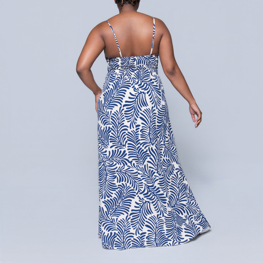 Strappy Printed Dress