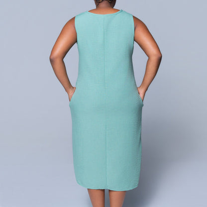 Sleeveless Sage Mulberry Dress