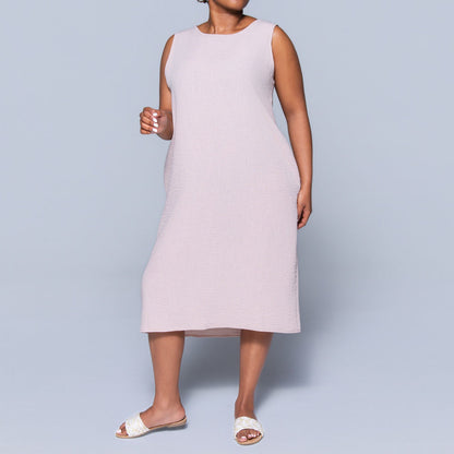 Sleeveless Stone  Mulberry Dress