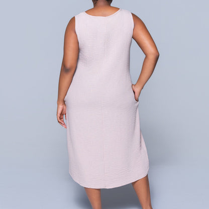 Sleeveless Stone  Mulberry Dress