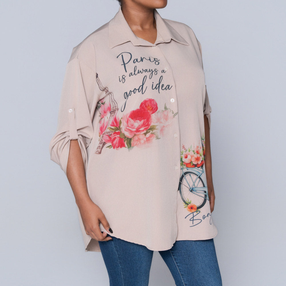 Statement Print Stone Top