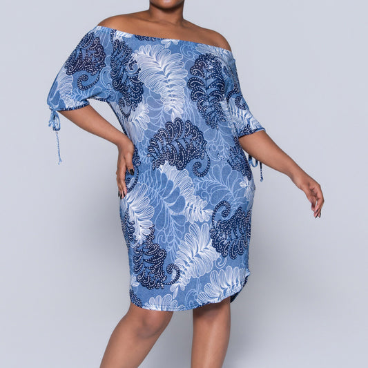 Printed Blue Ladies Tunic
