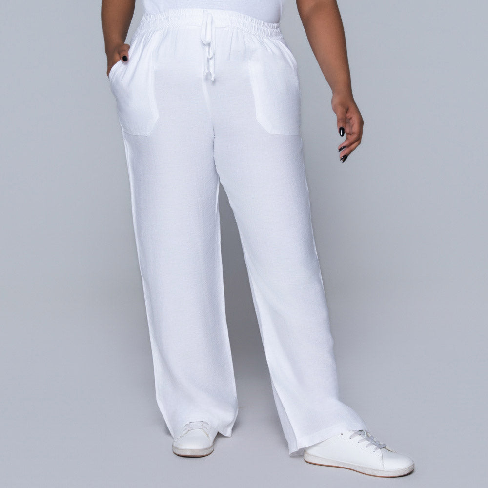 Optical White Pants