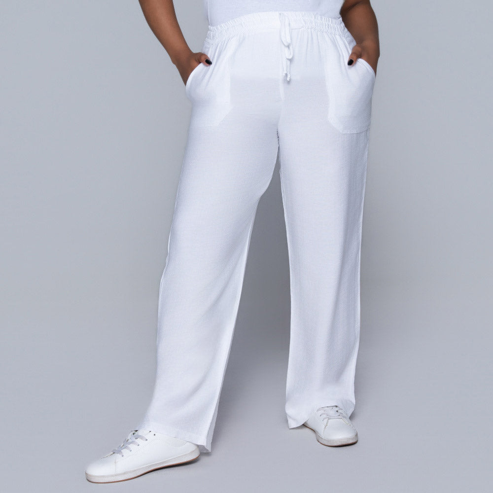 Optical White Pants