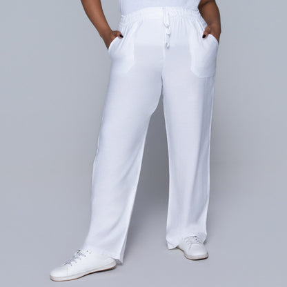 Optical White Pants