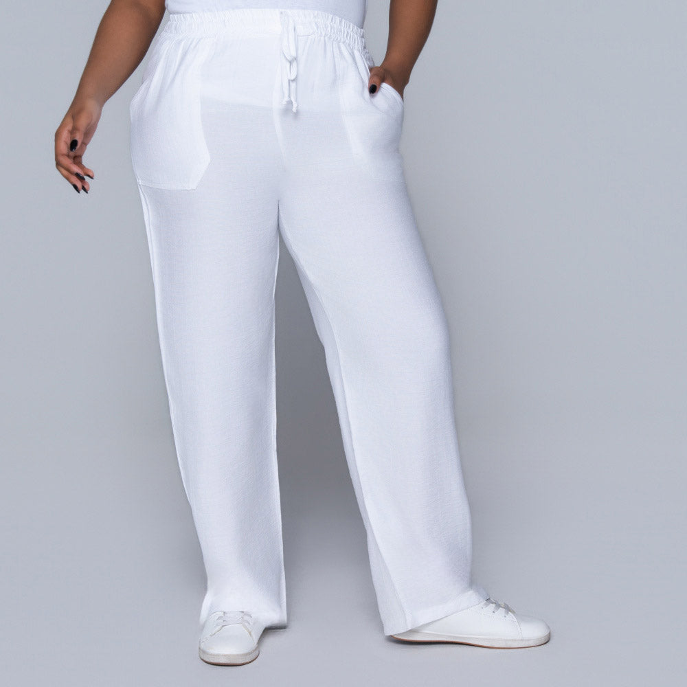 Optical White Pants