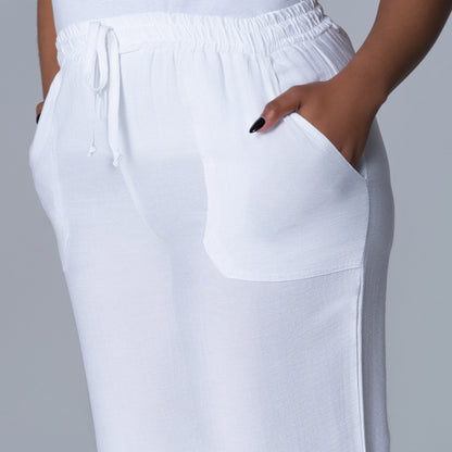 Optical White Pants