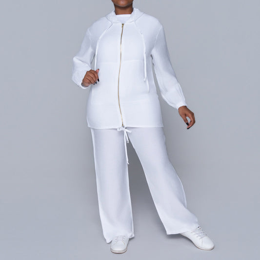 Optical White Pants
