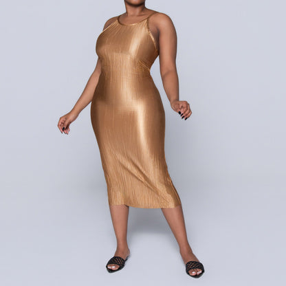 Stone Strappy Bodre Dress