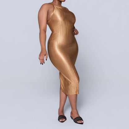 Stone Strappy Bodre Dress