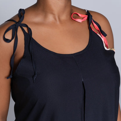 Black Printed Summer Dress