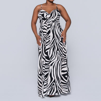 Printed Strappy Dress