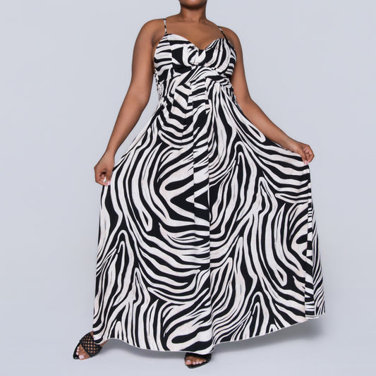 Printed Strappy Dress