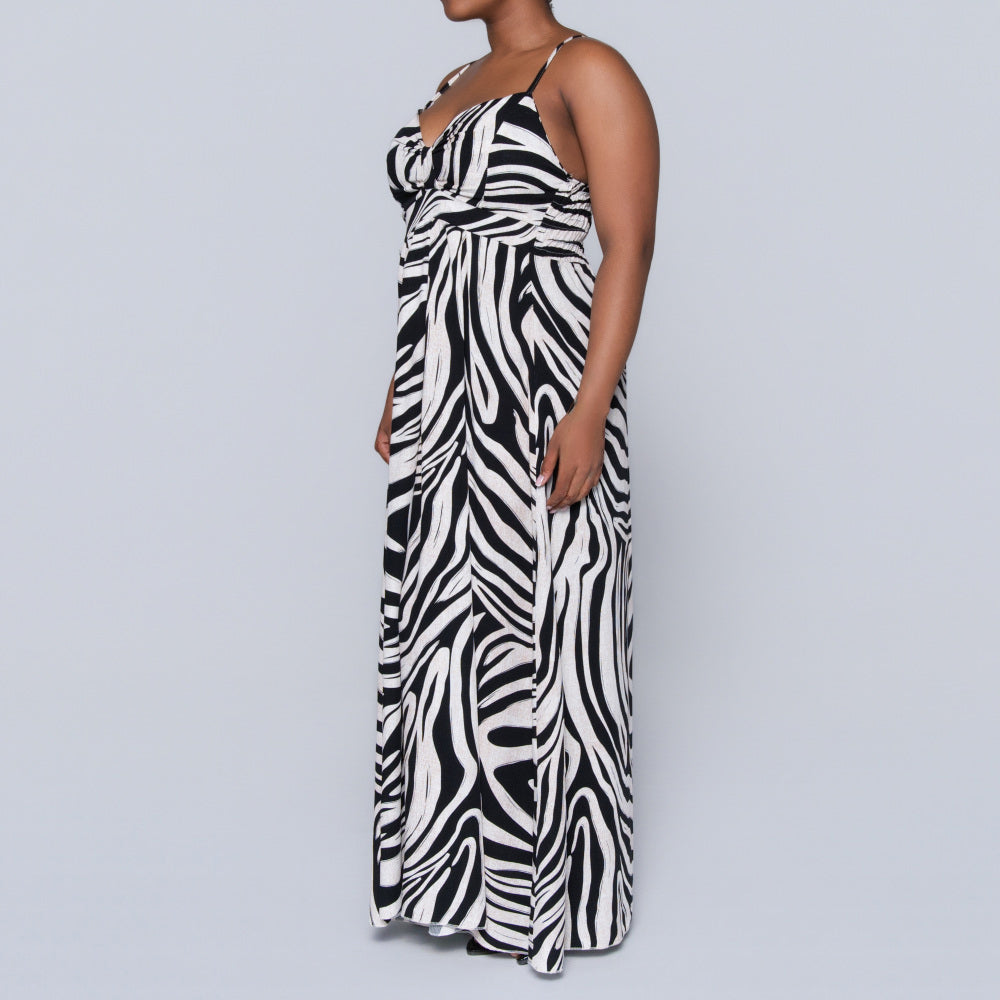 Printed Strappy Dress