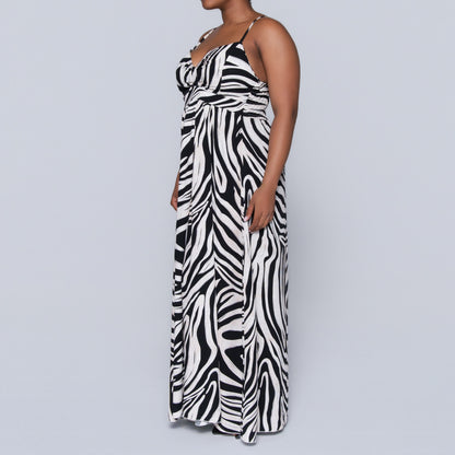 Printed Strappy Dress