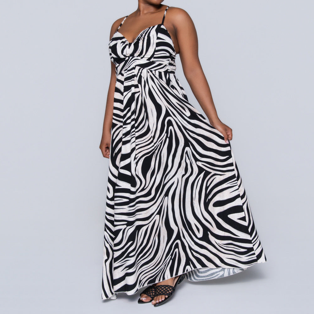 Printed Strappy Dress